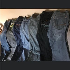 Brand name jeans bundle Waist 36”-38”Length 32”34”